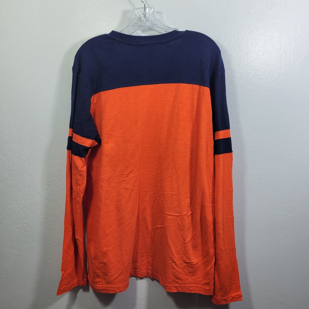 Denver Bronco's Men's Orange & Navy NFL Long Sleeve T Shirt Size L 12925-1243 - Picture 4 of 6
